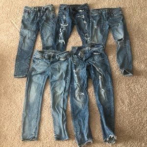 American Eagle Blue Jeans MEN (5 PAIR) 30x30 32x32